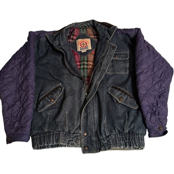 VINTAGE‎ 80S RETRO DENIM JACKET SIZE LARGE | L1 - Picture 2 of 6